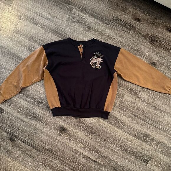 Harley Davidson vintage R.K Stratman henley sweatshirt - Picture 2 of 5